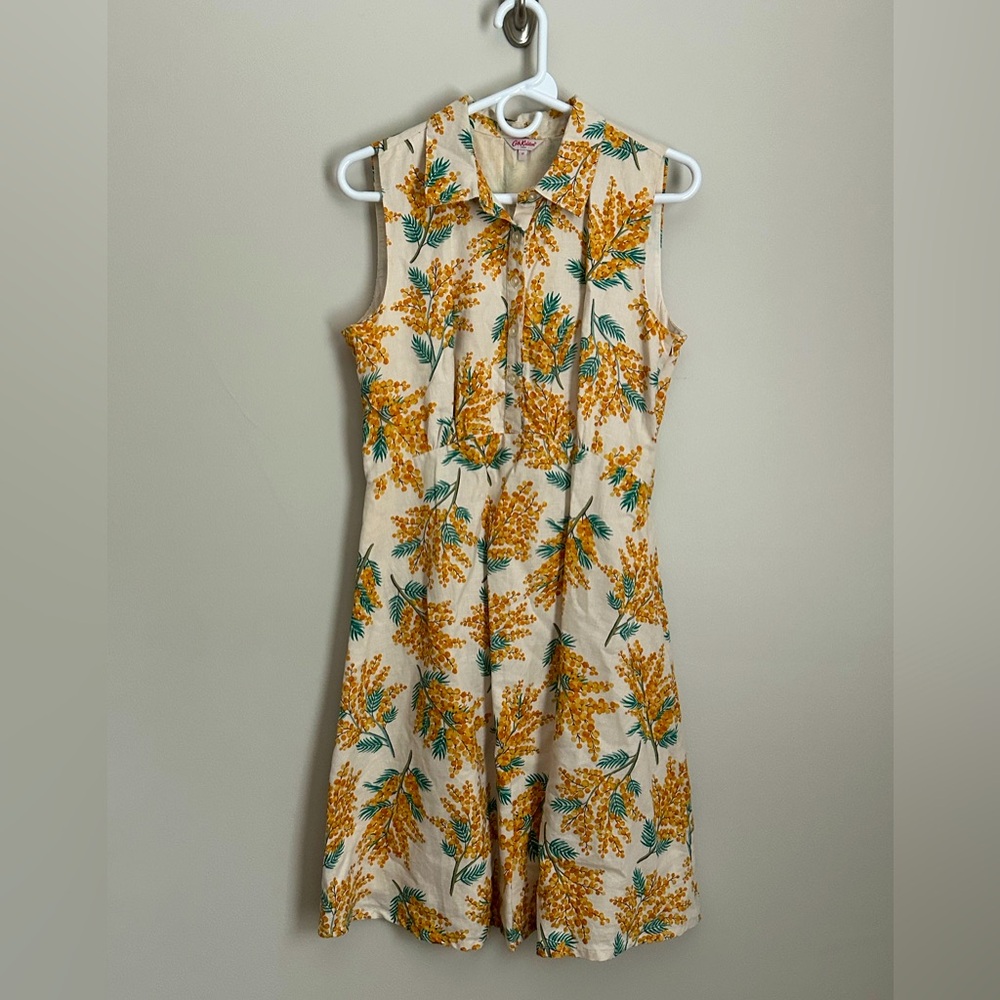 Cath Kidston Linen Blend Floral Summer Dress